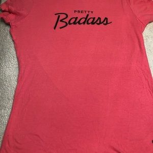 Adidas Pretty BadA$$ Pink T-Shirt. SizeXL